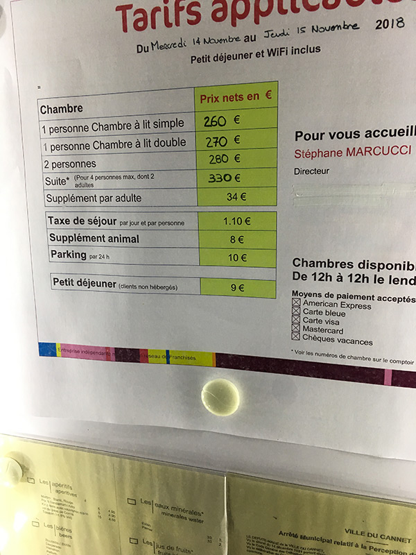 Tarif ibis Styles à Cannes