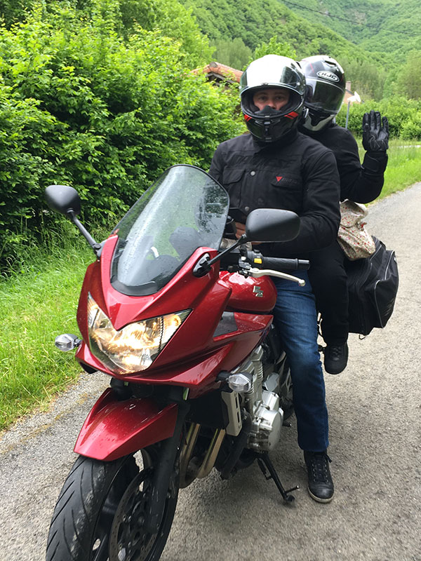 Mathieu, motard Rennais, en Suzuki Bandit 650S