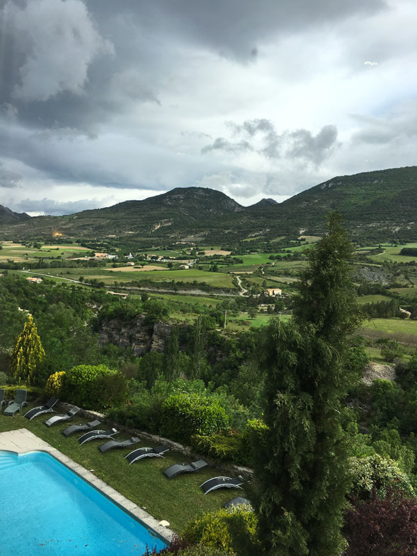 hotel La Clavelière : vue depuis la chambre triple