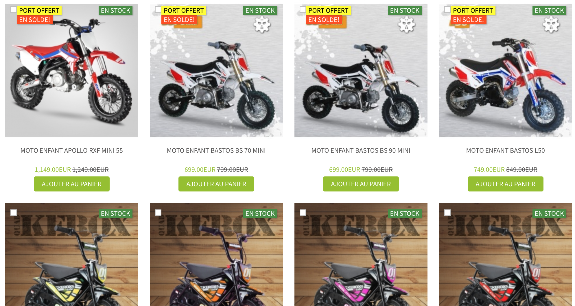 moto electrique pour les enfants