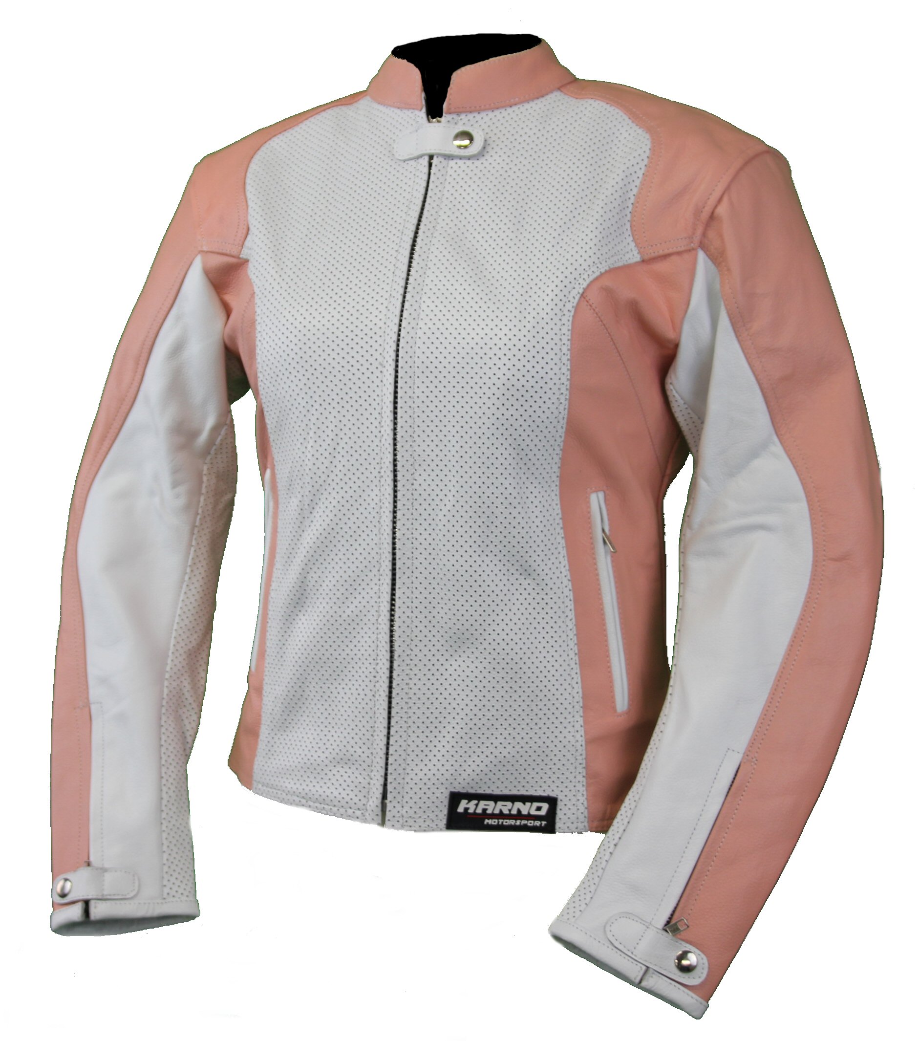 Veste moto cuir perforé