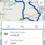 distance totale, conditions, résumé du parcours via BMW MY CONNECT