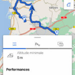 Connaitre l'altitude de son parcours en temps réel du déplacement