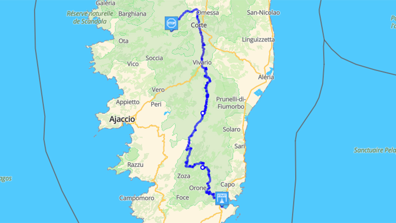 Roadbook moto : tour de Corse (jour 5)