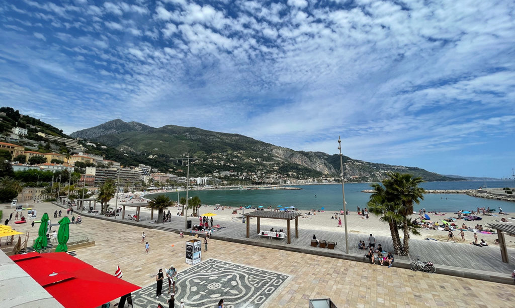 Menton, plage, soleil