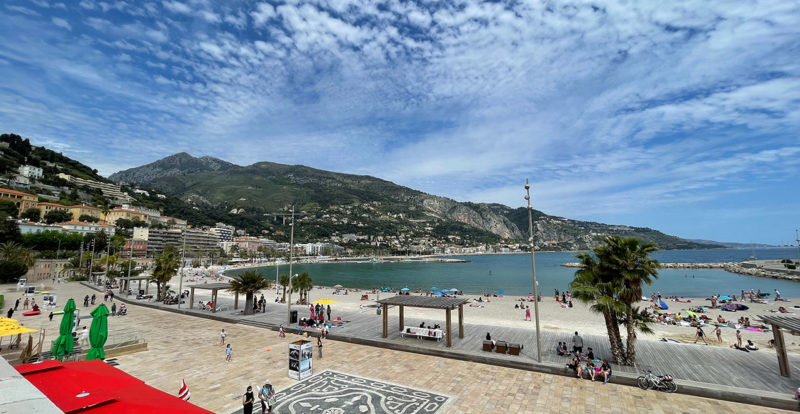 Menton, plage, soleil