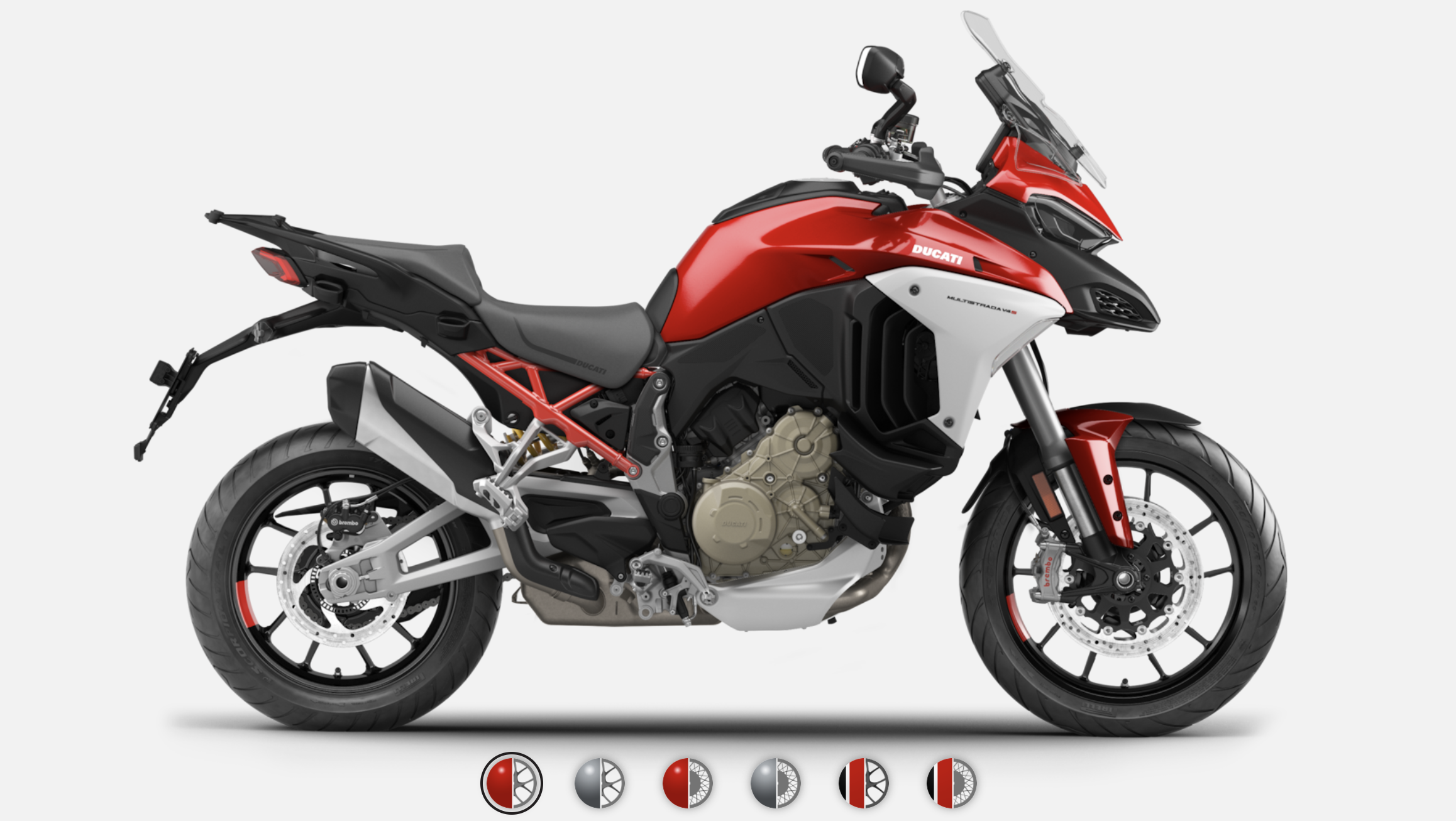 Multistrada V4S rouge