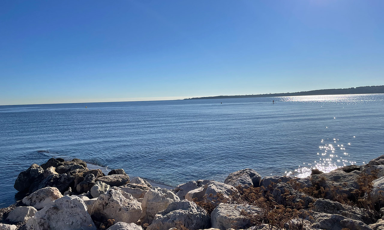 vue mer depuis Cannes