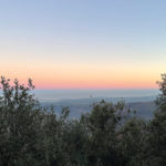 Vue mer depuis Gourdon sur les hauteur de Grasse à 1300m d'altitude