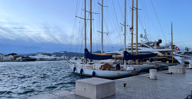 port de Saint-Tropez, face à Senequier