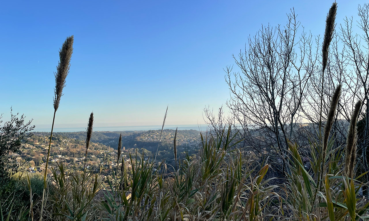 vue mer depuis Vence