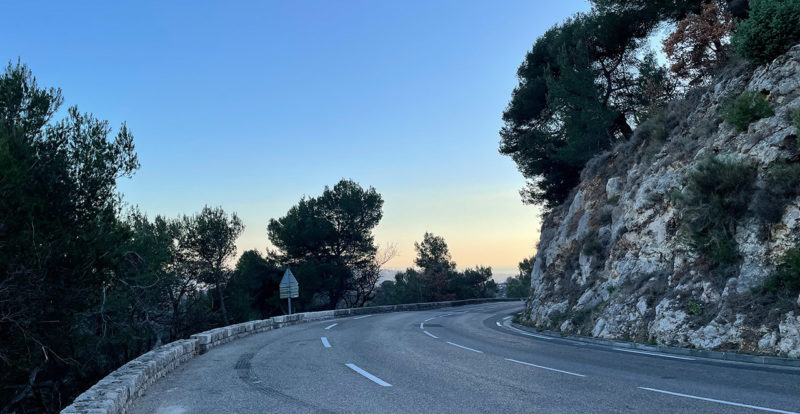 route sinueuses des Alpes Maritimes