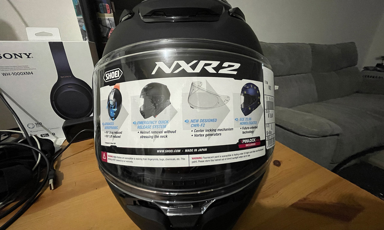 casque moto intégral NXR2 chez Shoei