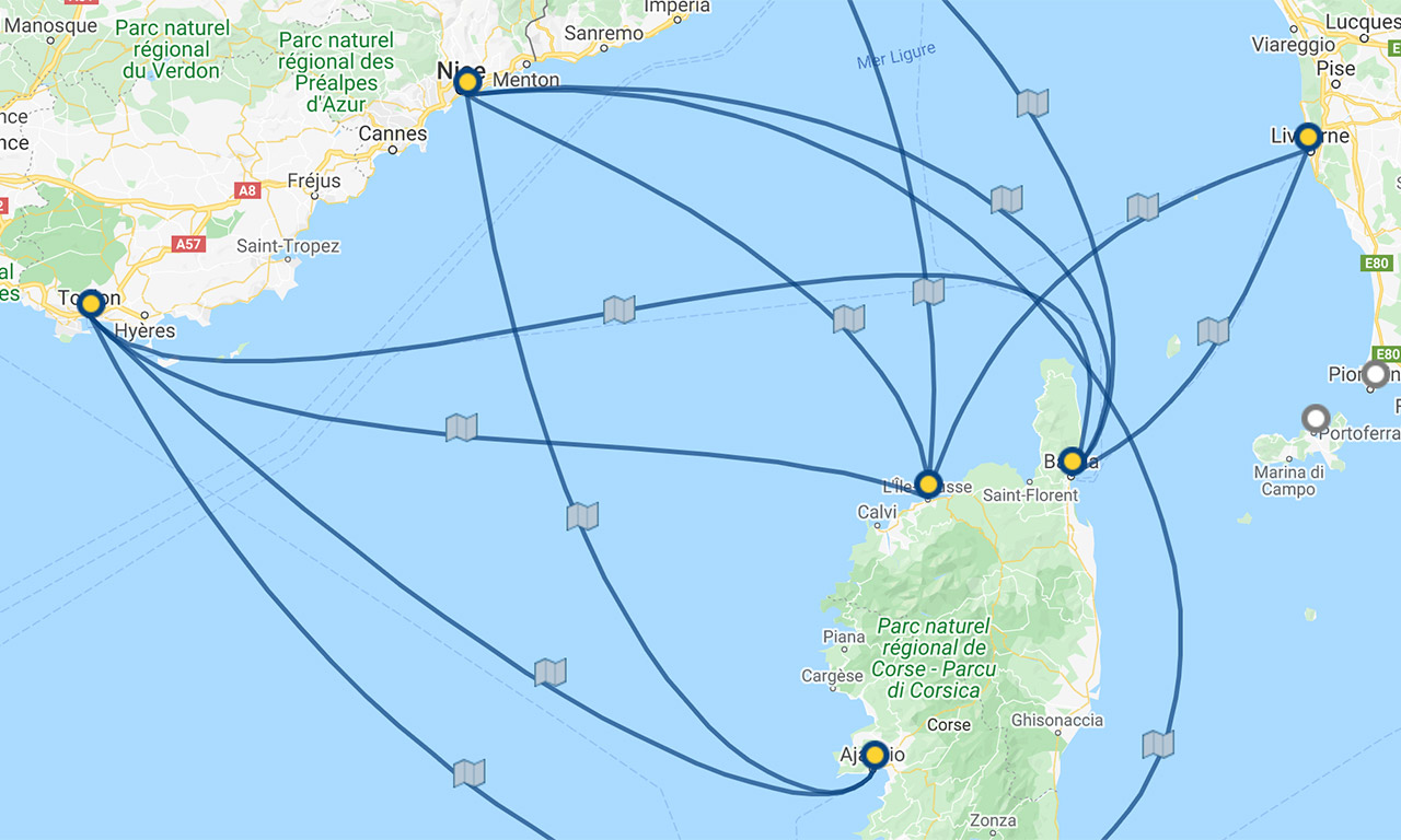 Corse : traversée entre Toulon et Bastia