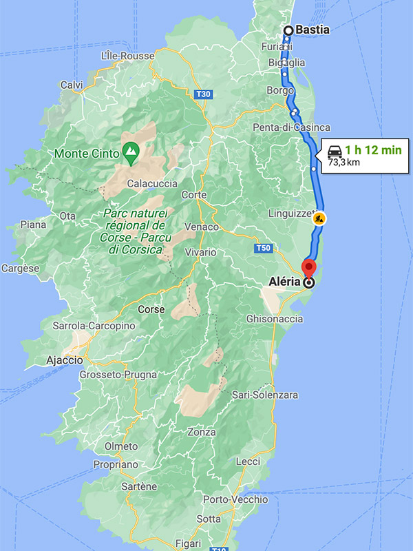 Roadtrip Corse : depuis Bastia vers Aléria