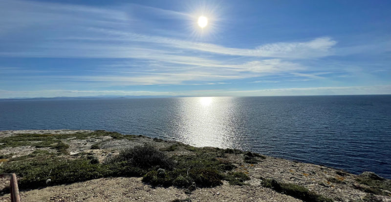 vue mer depuis bonifacio