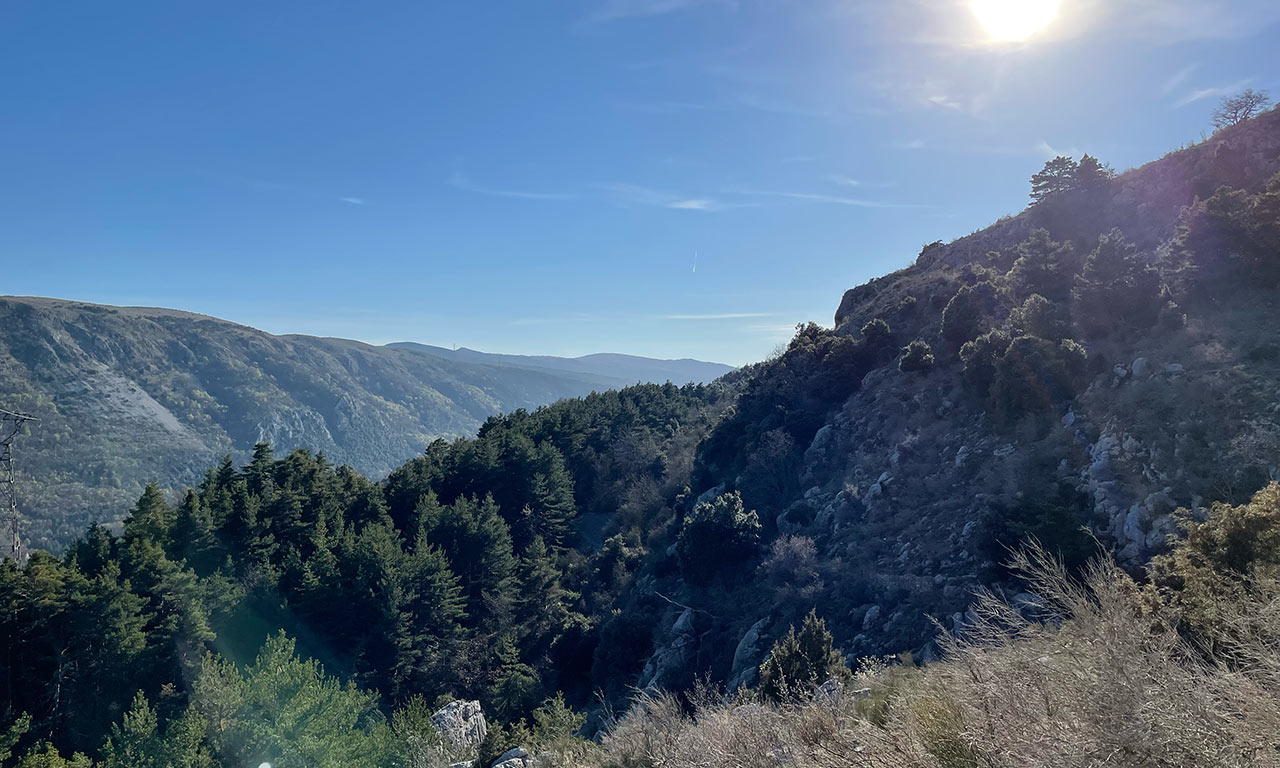 montagne, soleil, bleu azur !