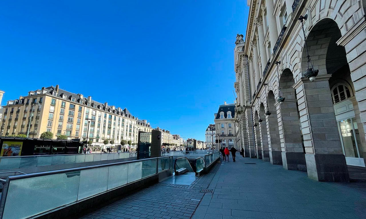 Place de la République à Rennes (Bretagne)