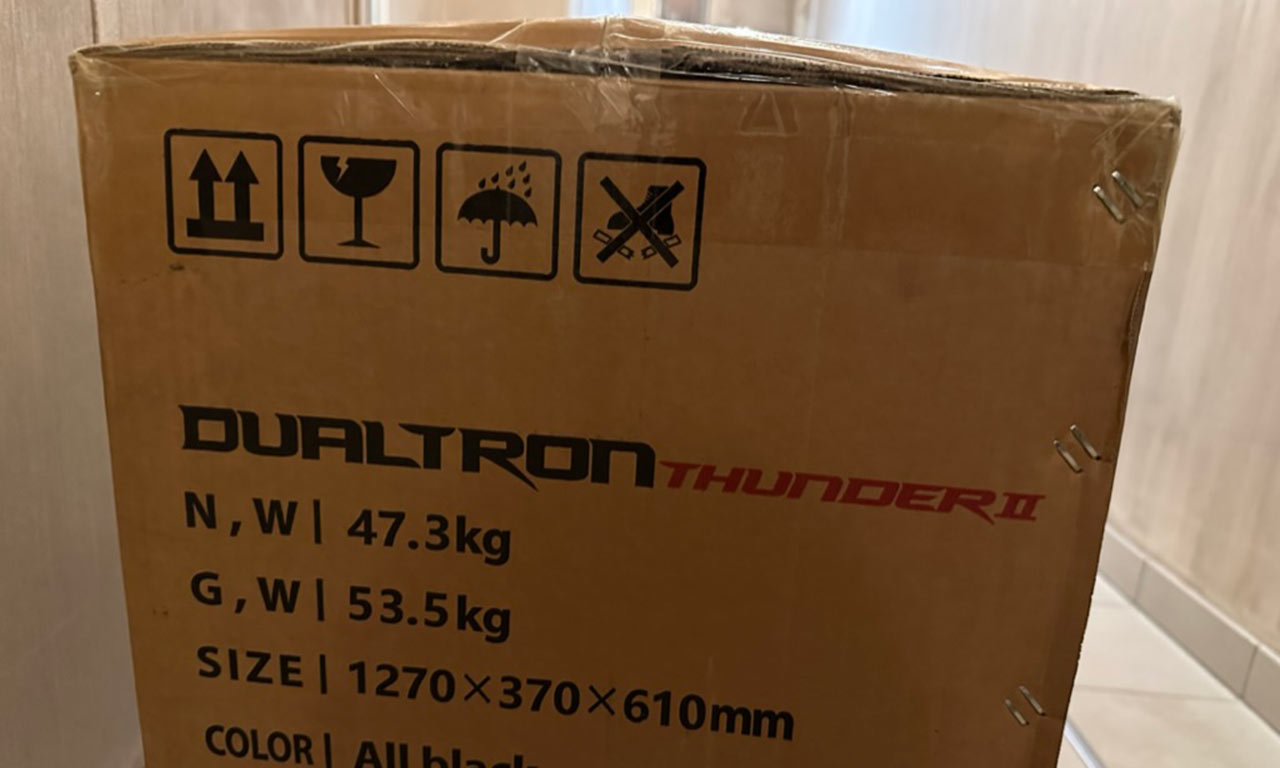 Livraison de la Dualtron Thunder 2 de chez Weebot