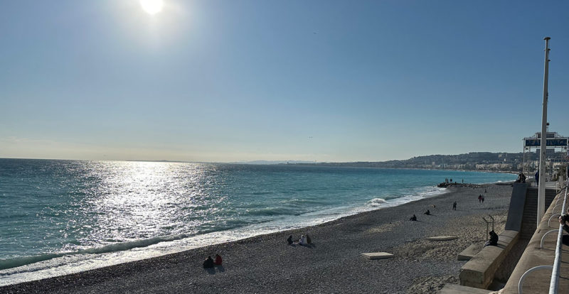 Nice, vue mer depuis la prom