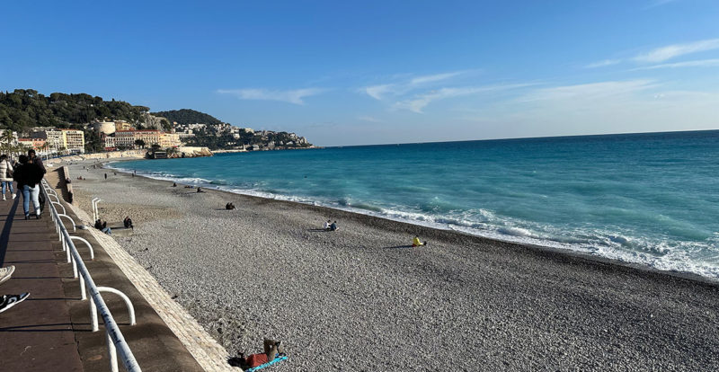 Nice, la promenade des Anglais, au niveau de l'Opéra