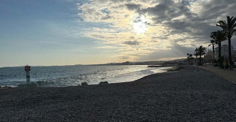 vue mer en contre jour, Cagnes sur Mer