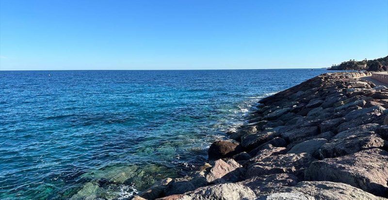 vue mer depuis le Port de la Figueirette