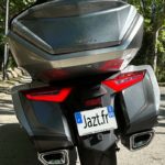 Feu arrière du Goldwing avec le Top Case de série : superbe !