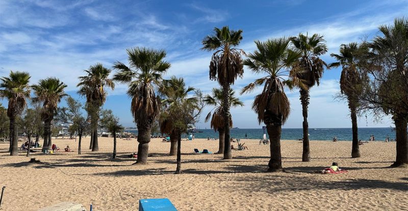 Plage de Fréjus sur la Côte d'Azur