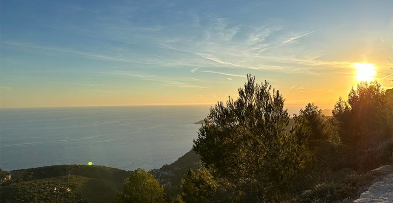 vue mer depuis la Grande Corniche