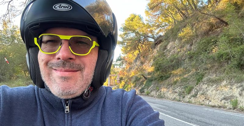 David Jazt en balade moto du dimanche sur la côte d'Azur