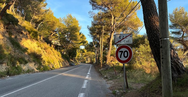 Le Col d'Eze sur la Côte d'Azur