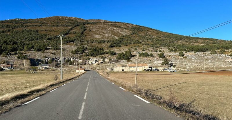 Gréolières, petit village situé juste avant Gréolières les Neiges