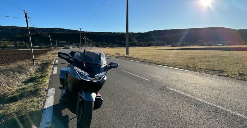 Moto Goldwing de David Jazt à Gréolières