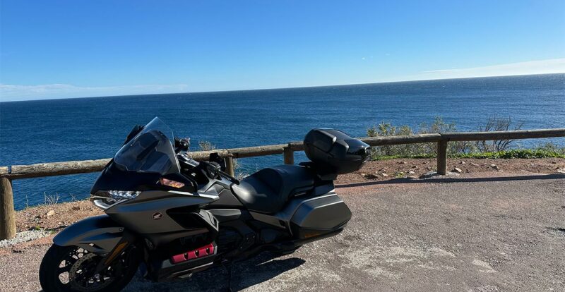 Honda Goldwing de David Jazt sur les routes du Massif de l'Estérel