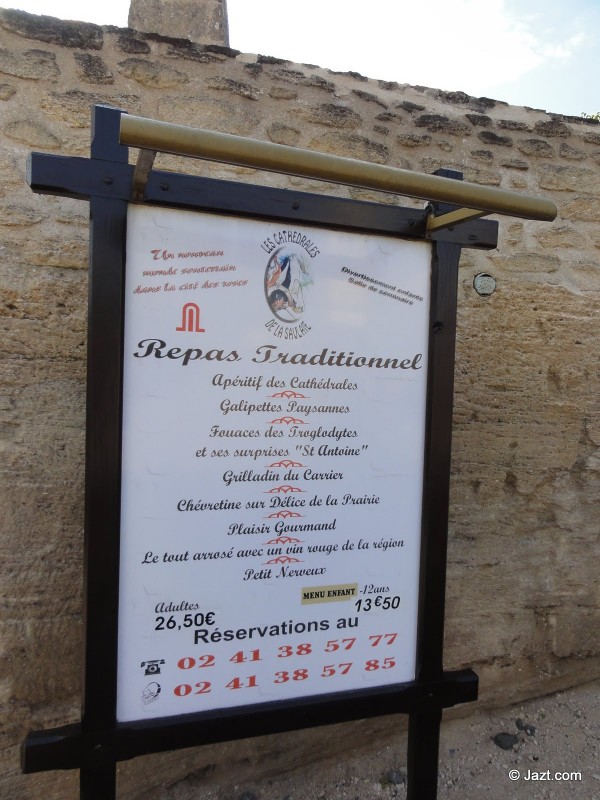 Menu unique à la cathédrale de la Saulaie