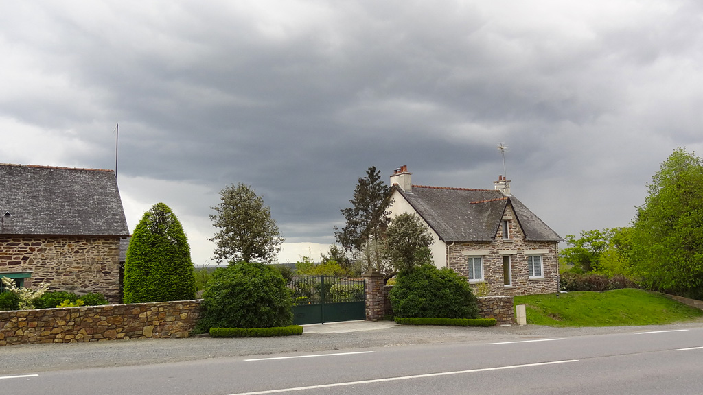 temps menaçant en Bretagne