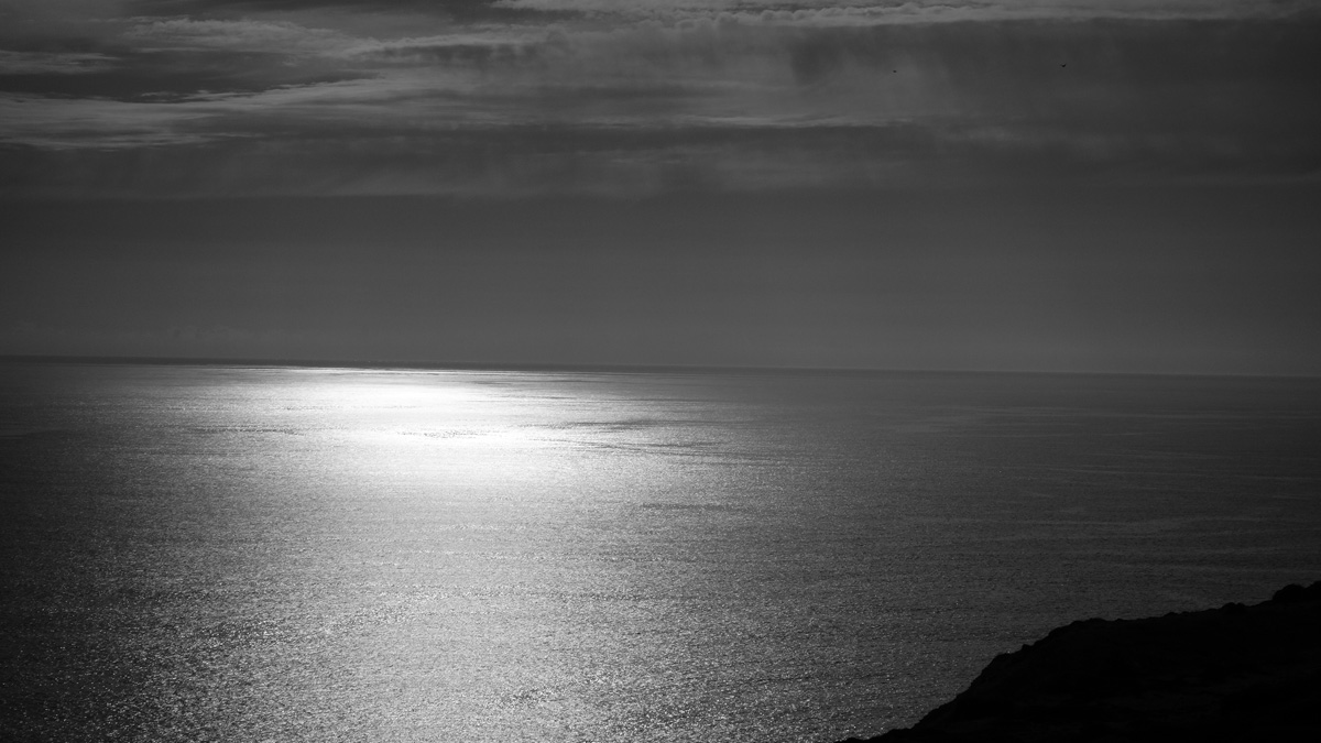 vue mer depuis la pointe de la chèvre (Bretagne)