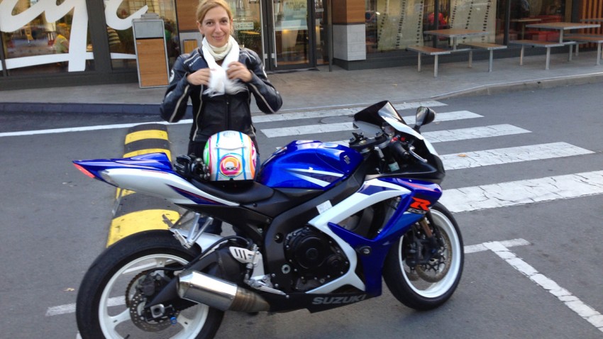 motarde rennaise en GSXR 750