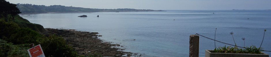 Vue sur Perros Guirec d'un biker Rennais