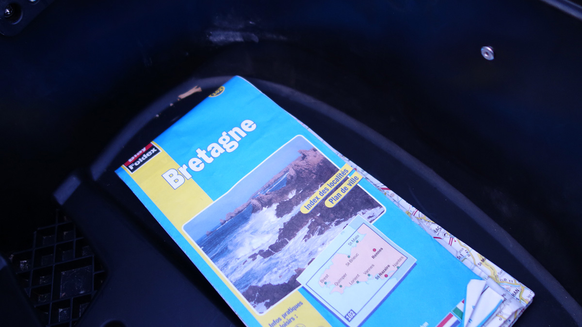 carte routière de la Bretagne de David Jazt offert par Arnaud