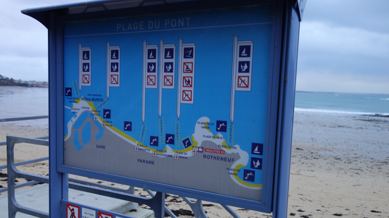 Plage du pont de St Malo