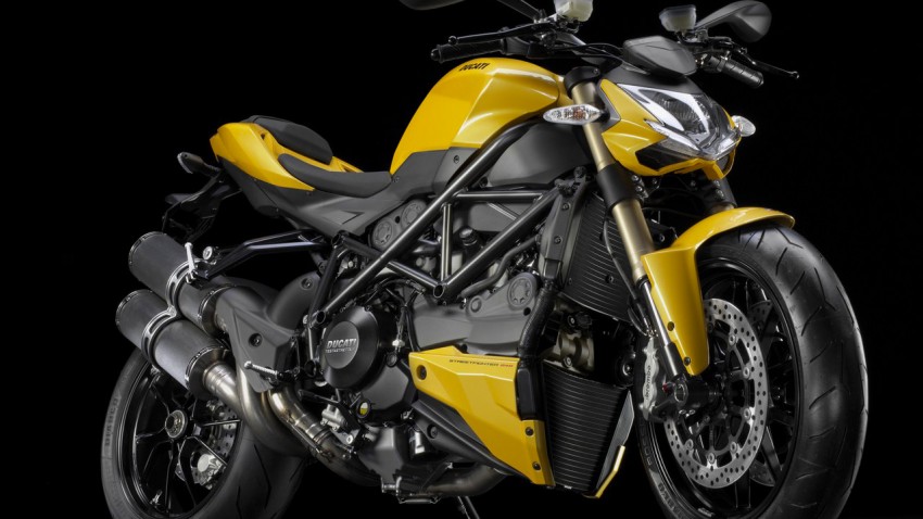 ducati 848 Streetfighter jaune