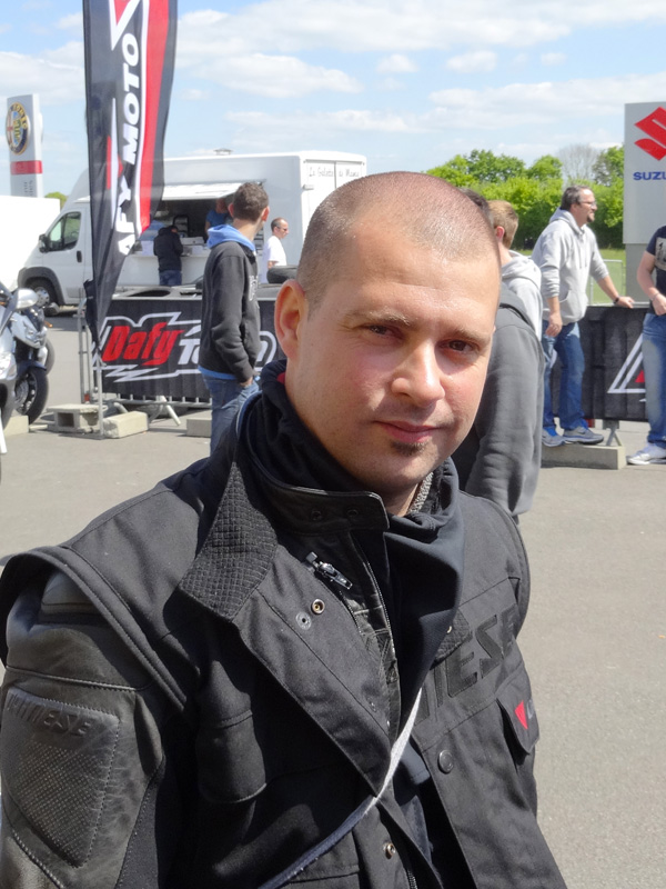 Mathieu, motard Rennais en Suzuki