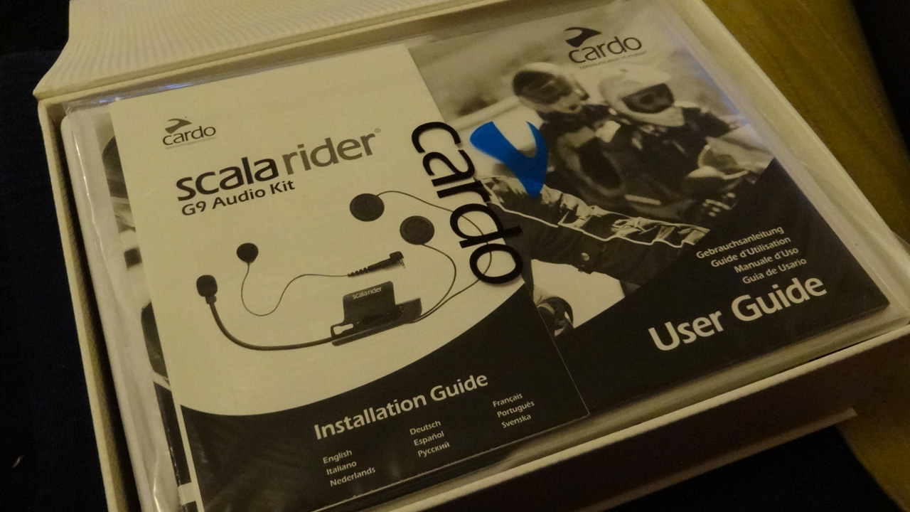 G9 Scala rider : ouverture de la boîte