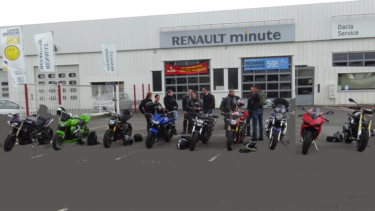 rassemblement de motarde à Rennes et de motards