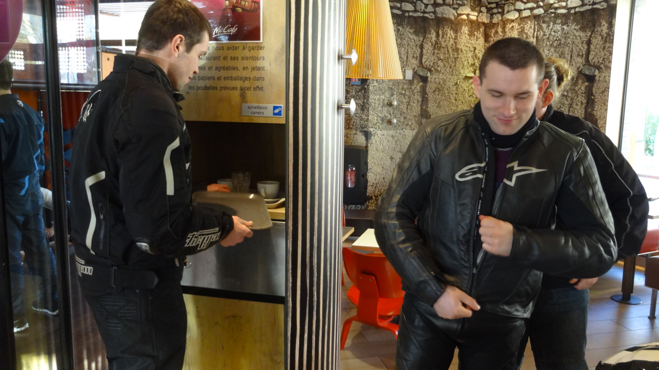 Florent et Alexandre à Rennes pour une sortie moto