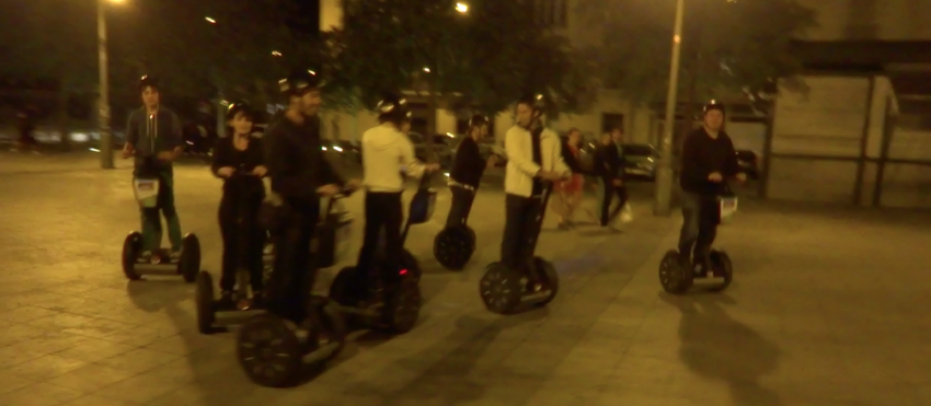 Sortie à Rennes de nuit en Segway le 23 avril 2015