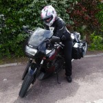 Mamzelle Laura à moto