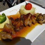 plat principal : magret de canard